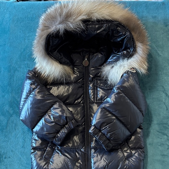 Moncler Shiny Gray Jacket - Picture 1 of 9